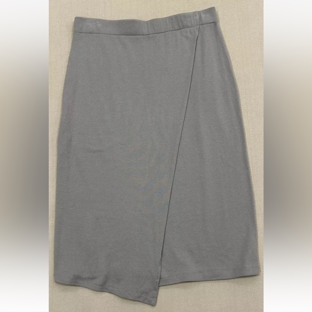 Vince Women’s Overlap Skirt In Fog Gray Size Medium